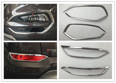 ประเทศจีน กรอบสะท้อนแสงหมอกโครเมี่ยม ABS สำหรับ Hyundai Tucson IX35 2015 Foglight Frame ผู้ผลิต