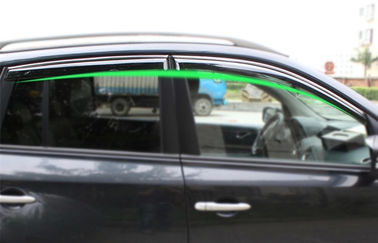 ประเทศจีน Deflectors ลมสำหรับเรโนลต์ Koleos 2009 กระจกหน้าต่างรถด้วย Trim Stripe ผู้ผลิต