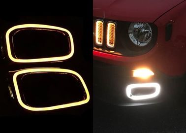 ราคาดี กรอบหลอดไฟหมอกที่มีแสงสว่างในเวลากลางวัน LED สําหรับ JEEP Renegade 2016 2017 ออนไลน์