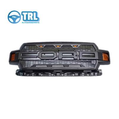 ราคาดี 2019-23 ฟอร์ดใหม่ F150 สไตล์ OE กริลหน้าพร้อมไฟ LED ดํา โครม ออนไลน์