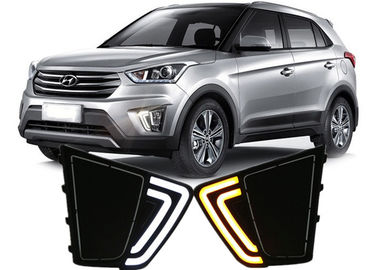 ราคาดี Hyundai 2014 2015 IX25 Creta ไฟขับรถกลางวันที่มีสัญญาณเปลี่ยนทางสีเหลือง LED ออนไลน์