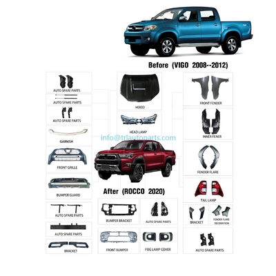 ราคาดี 53121-0K220 Toyota Hilux Vigo 2008-2012 กว่า 10 ชิ้น พลาสติก ออโต้ ครบครัน ออนไลน์