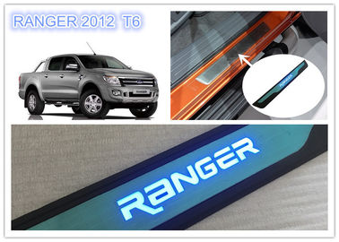 ราคาดี FORD Ranger T6 2012 - 2015 ริมประตูที่ส่องแสง LED Light Side Door Sills แผ่นสกูฟ ออนไลน์