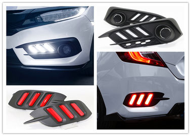 ราคาดี ผลงานดี LED ไฟวิ่งกลางวัน ไฟหมอกและไฟบังหลัง สําหรับ Honda Civic 2016 2018 ออนไลน์
